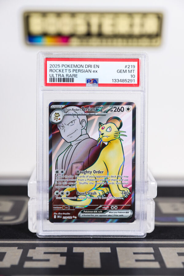 Team Rocket's Persian EX PSA10