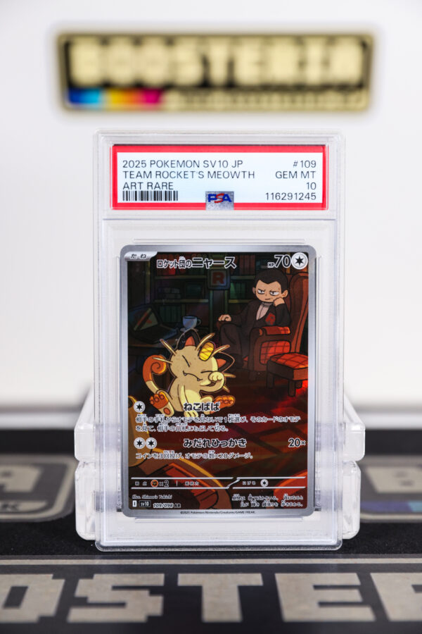 Team Rocket's Meowth PSA10 (JAP)